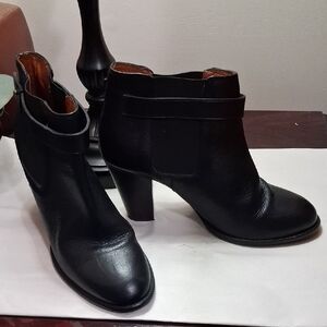 Madewell Black Leather Ankle Booties